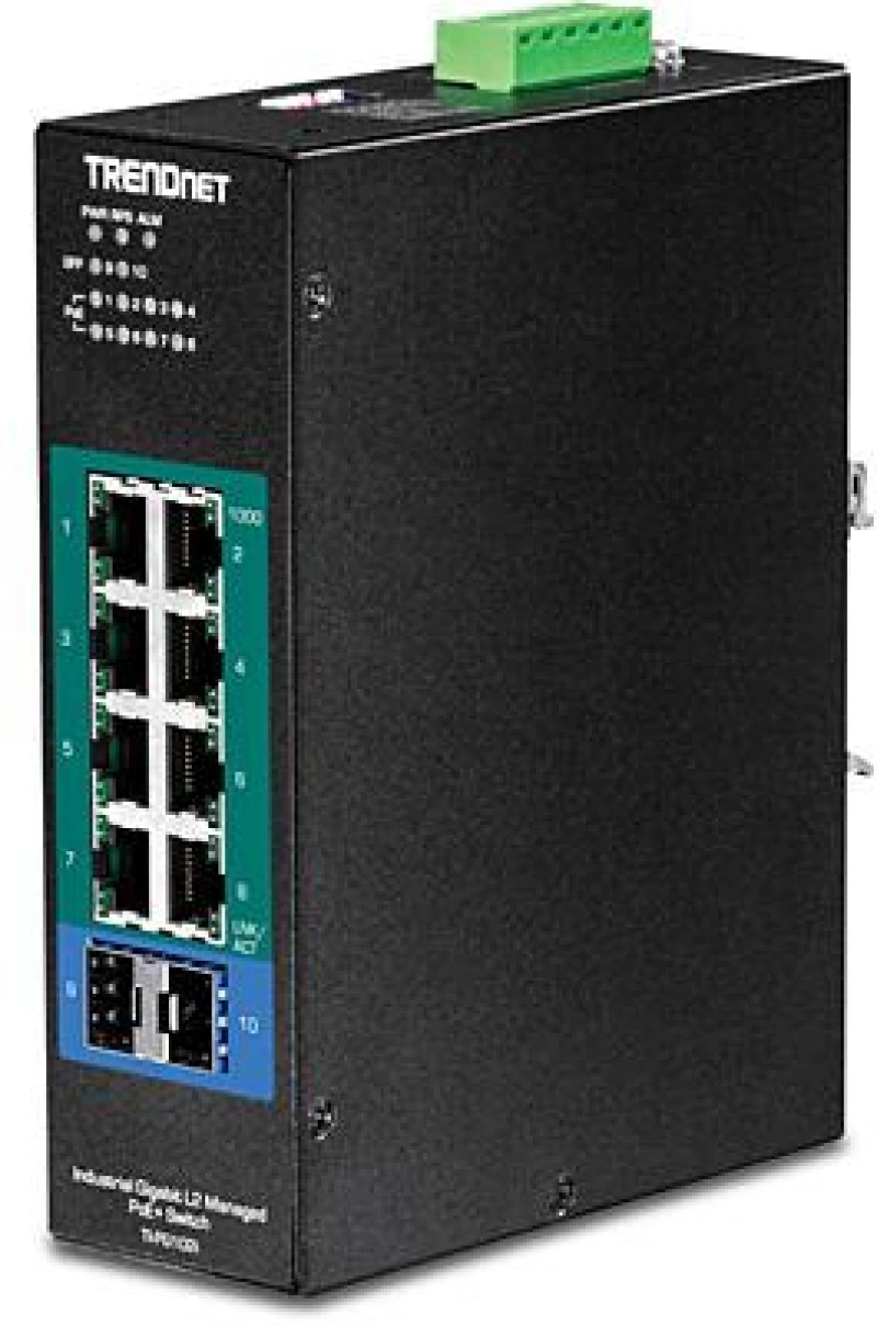Trendnet TI-PG102I network switch Managed L2 Gigabit Ethernet (10/100/1000) Black Power over Ethernet (PoE)