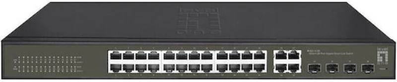 Level One GES-2128 Hilbert Managed L2 Switch με 24 Θύρες Gigabit (1Gbps) Ethernet και 4 SFP Θύρες