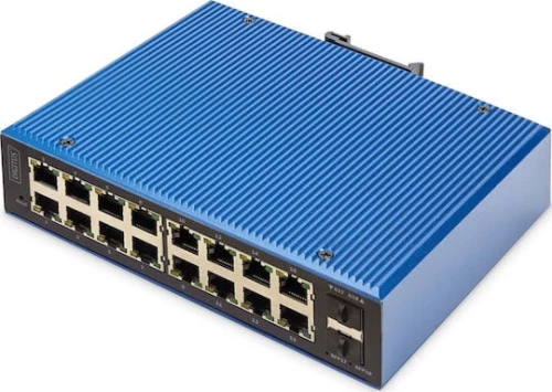 Digitus DN-651158 Managed L2 Switch με 16 Θύρες Gigabit (1Gbps) Ethernet και 2 SFP Θύρες