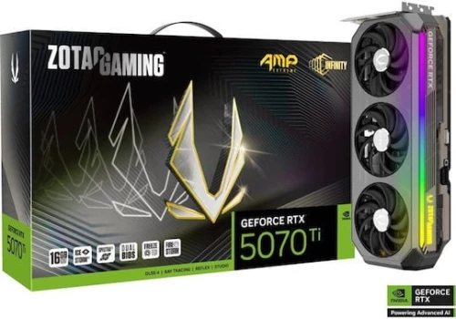 Zotac GeForce RTX 5070 Ti 16GB GDDR7 AMP Extreme INFINITY Κάρτα Γραφικών (ZT-B50710B-10P) (ZT-B50710B-10P)