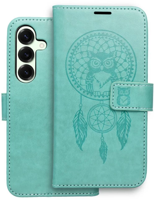MEZZO Book case for SAMSUNG S25 dreamcatcher green