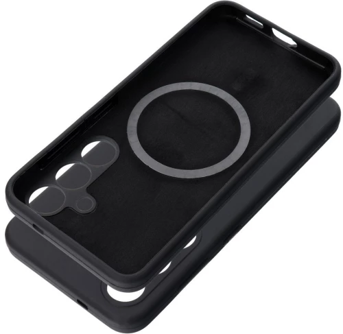 Case SILICONE 2mm for SAMSUNG S25 Plus compatible with MagSafe black