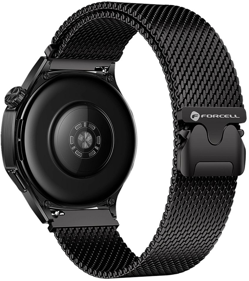 FORCELL F-DESIGN FS10 stailess steel strap for SAMSUNG Watch 20 mm black
