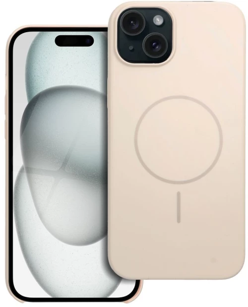 Glossy Mag Cover compatible with MagSafe for IPHONE 15 PLUS white