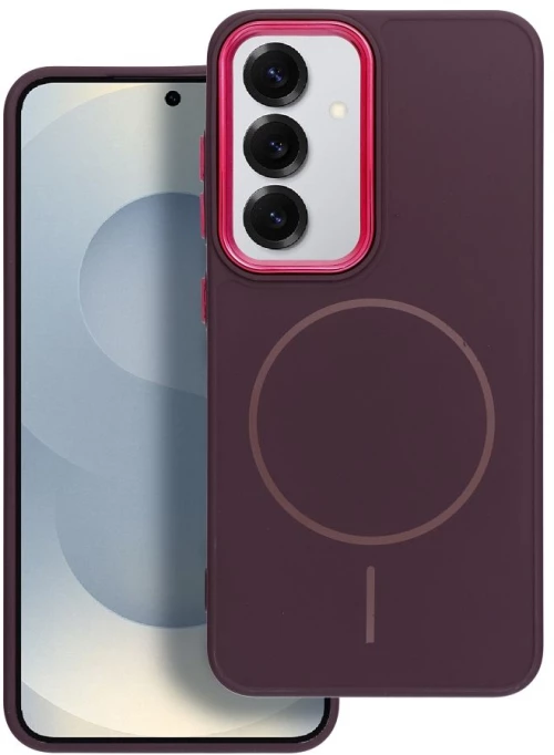 FRAME MAG COVER Case compatible with MagSafe for SAMSUNG S25 PLUS purple