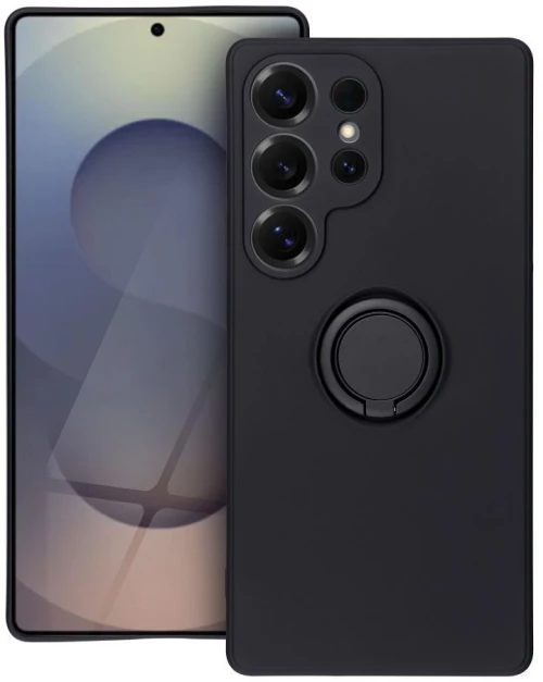 SILICONE RING case for SAMSUNG S25 Ultra black