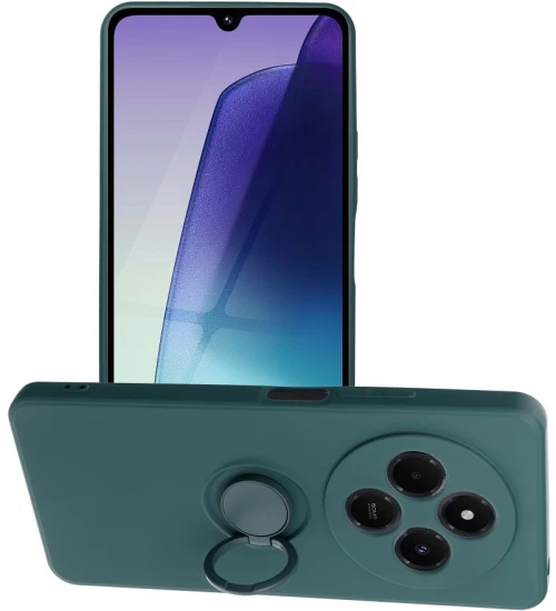 SILICONE RING case for XIAOMI Redmi 14C green