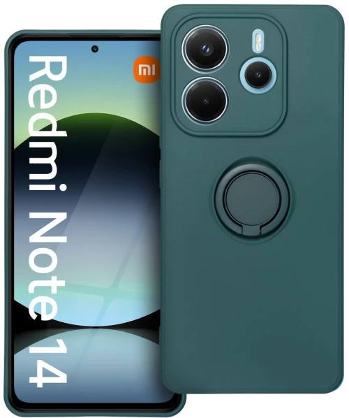 SILICONE RING case for XIAOMI Redmi Note 14 5G green