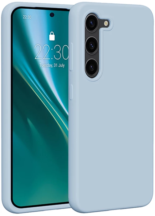 Etteri Silicone case for Samsung Galaxy S23 light blue