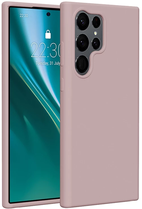 Etteri Silicone case for Samsung Galaxy S23 Ultra light pink