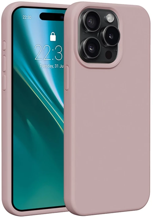 Etteri Silicone case for iPhone 12 / 12 Pro 6,1" light pink