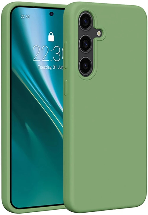 Etteri Silicone case for Samsung Galaxy S25 Plus light green