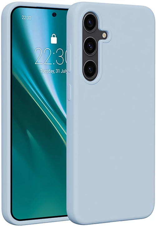 Etteri Silicone case for Samsung Galaxy S25 Plus light blue
