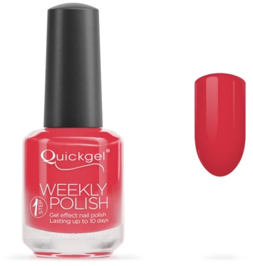 Quickgel No 255 - Coral Βερνίκι 15 ml - Weekly polish