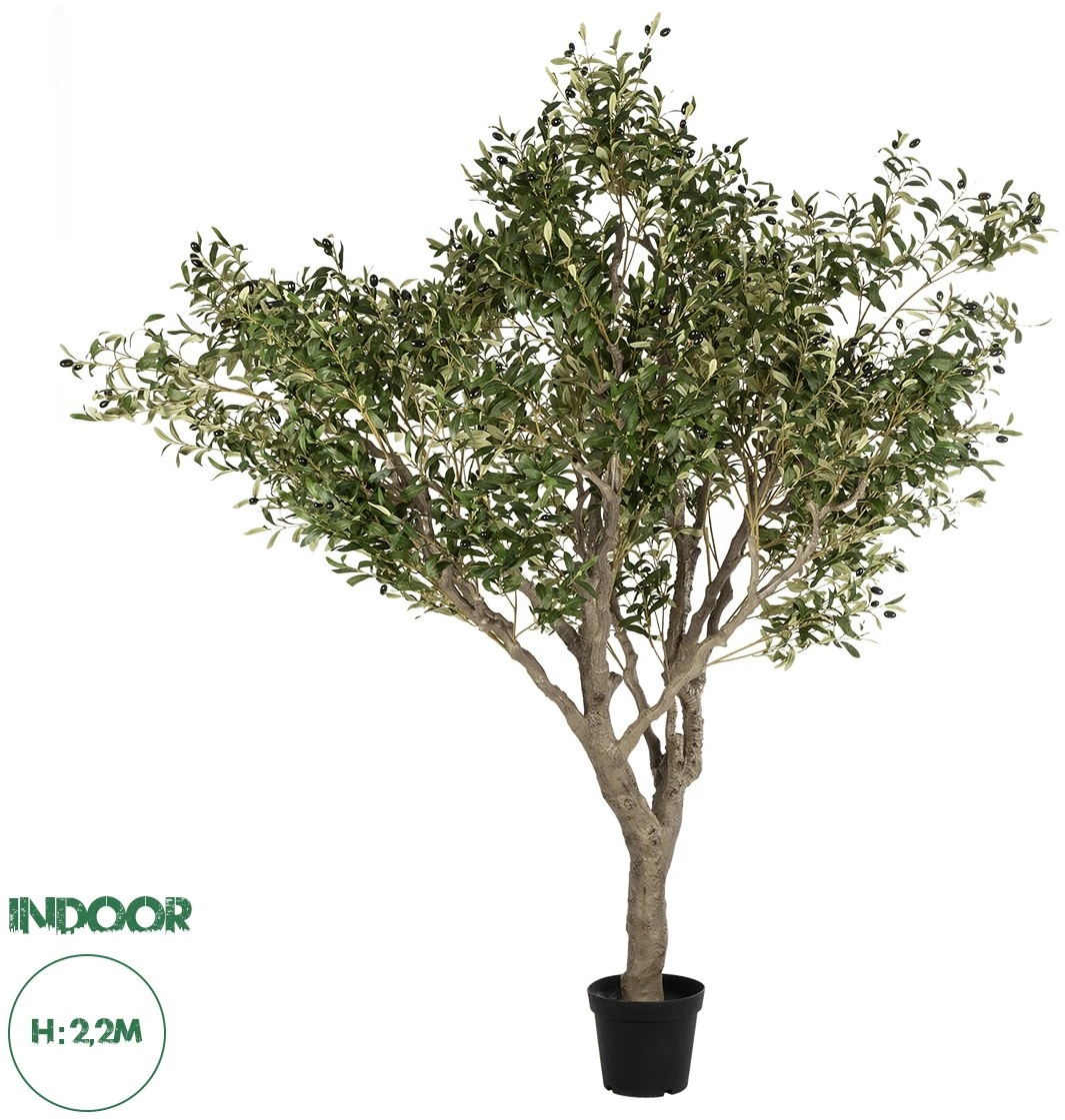 21112 GloboStar®  Artificial Garden OLIVE TREE 21112 Τεχνητό Διακοσμητικό Δέντρο Ελιά Υ220cm