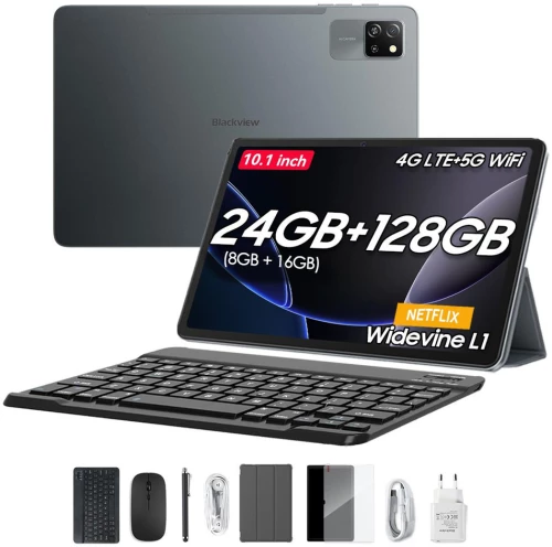 BLACKVIEW OCTA-CORE 4G LTE TABLET 10.1' (8GB+128GB) TAB60 PRO SET ANDROID 14 GREY