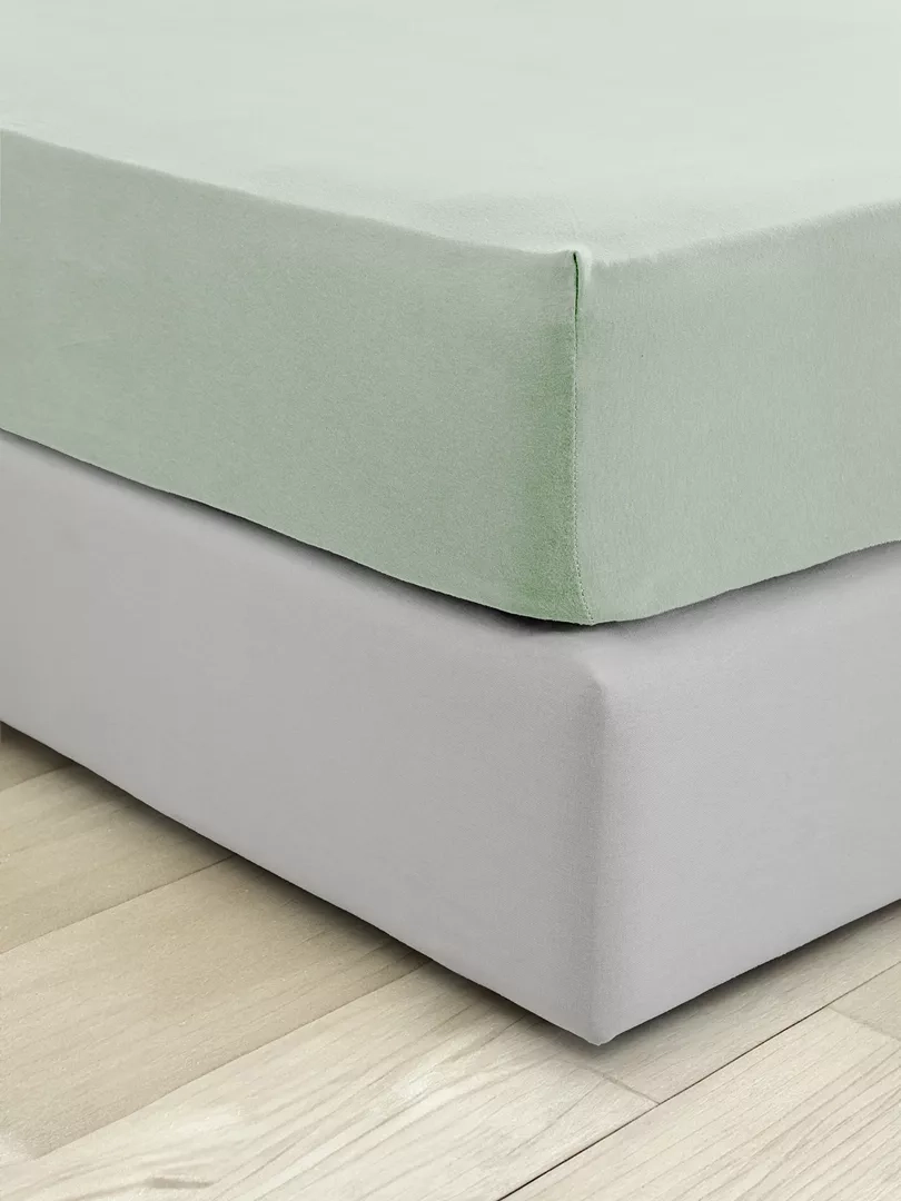 Σεντόνι Tender - Mint Μέντα Ημίδιπλο με Λάστιχο 120x200+40