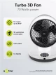GOOBAY ανεμιστήρας δαπέδου 59515 με χειριστήριο, 23cm, 70W, λευκός