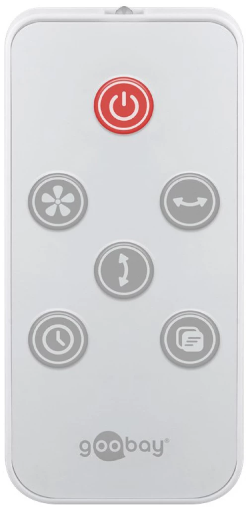 GOOBAY ανεμιστήρας δαπέδου 59515 με χειριστήριο, 23cm, 70W, λευκός