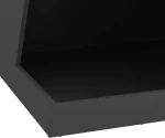 vidaXL Τζάκι με Αποθήκευση Ξύλων - Μαύρο 50 x 50 x 100 εκ - Ατσάλι