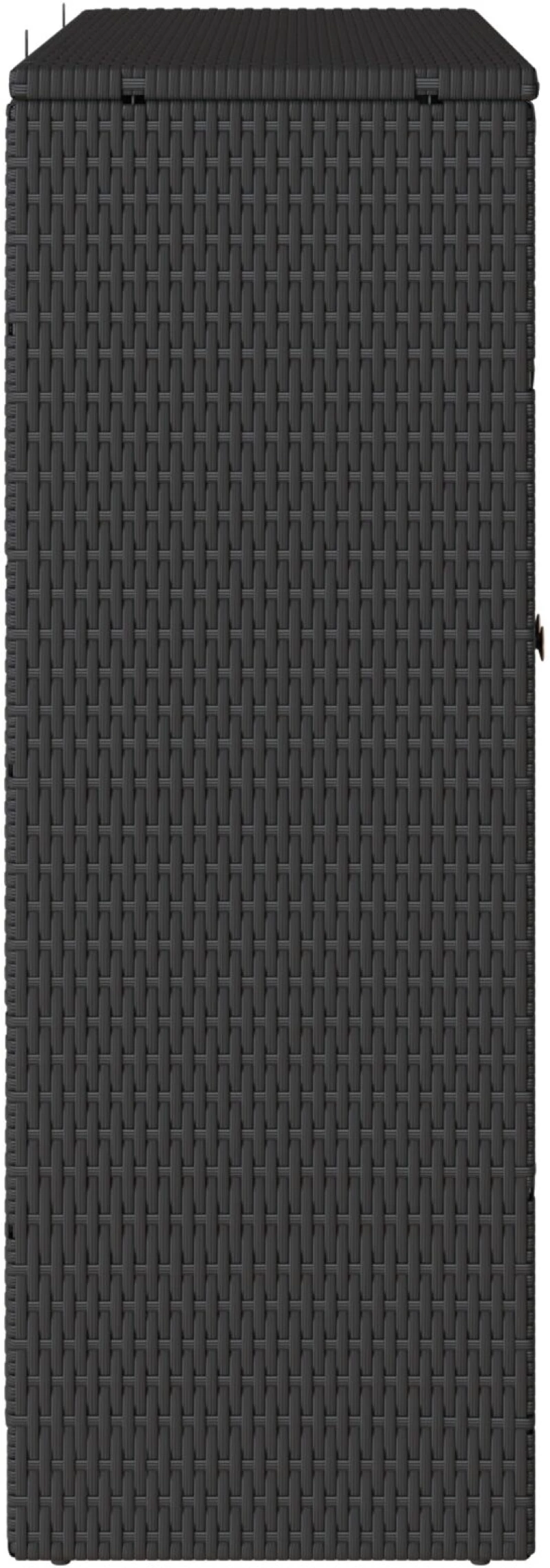vidaXL Ντουλάπα αποθήκευσης Μαύρη 100x36x102 εκ. Ρατάν