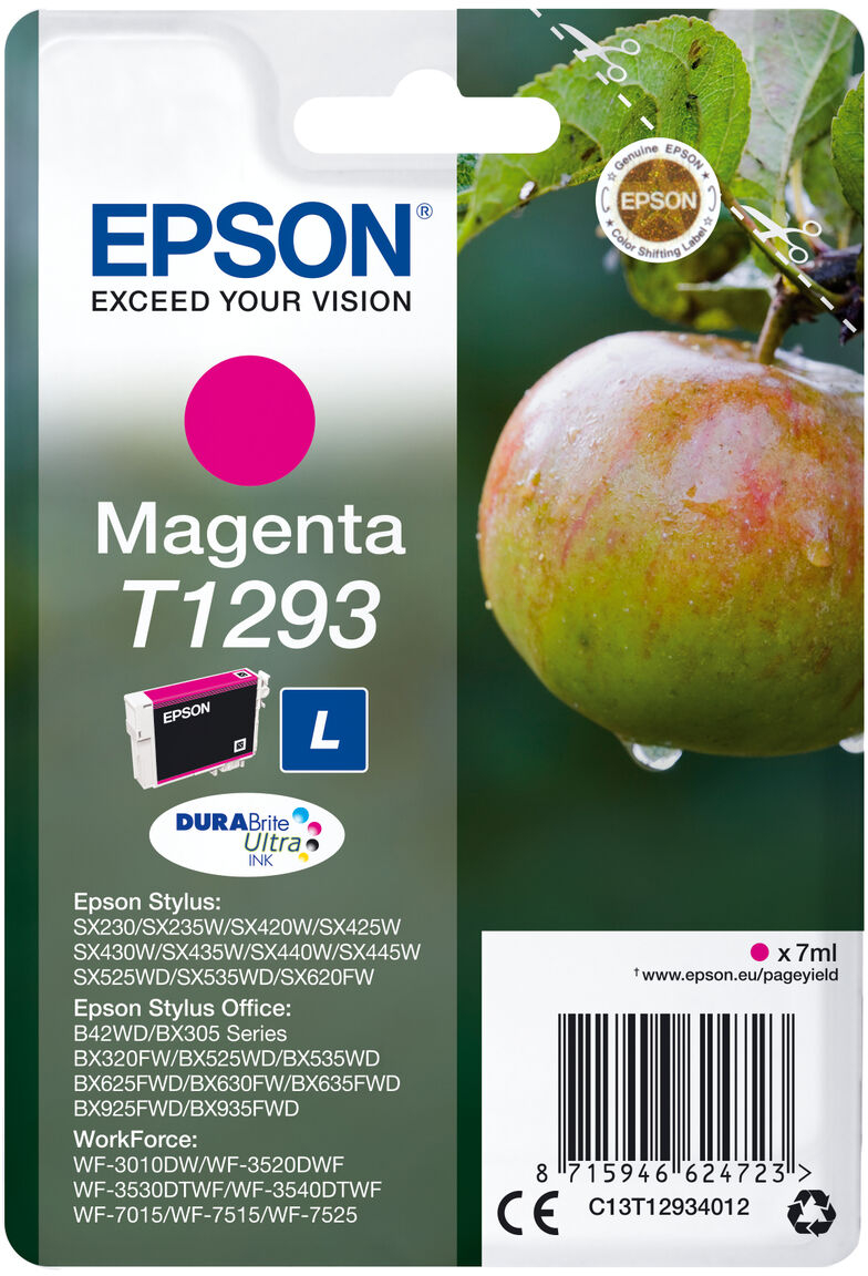 Αυθεντικό Φυσίγγιο μελάνης Epson C13T12934011 Mατζέντα