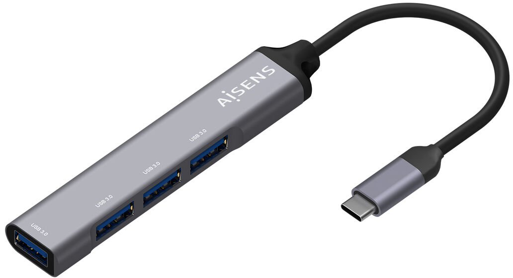 USB Hub Aisens A109-0541 Γκρι (1 μονάδα)