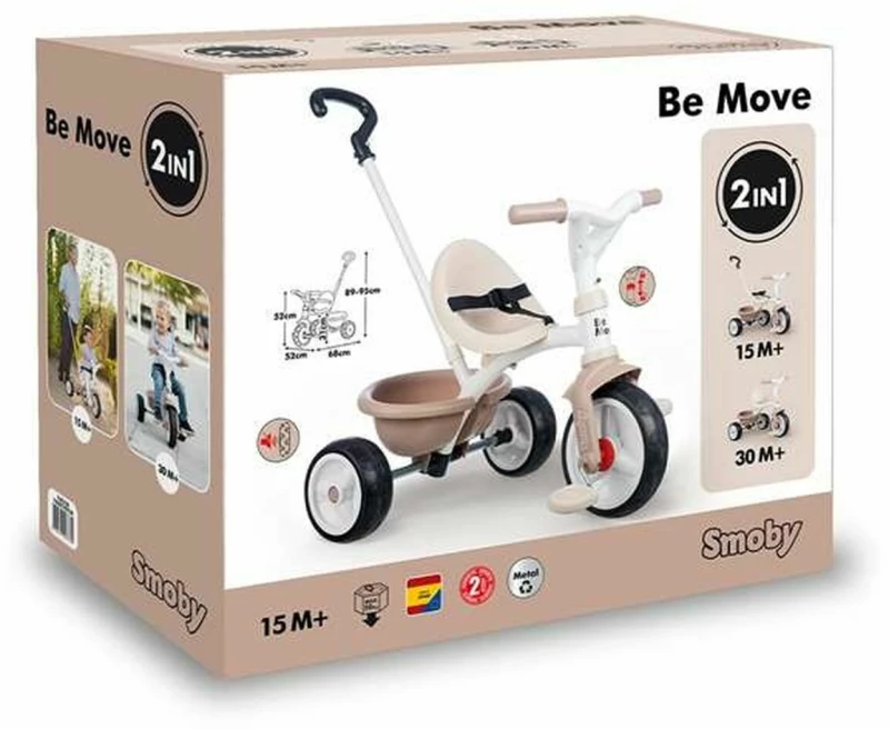 Τρίκυκλο Smoby Be move Μπεζ