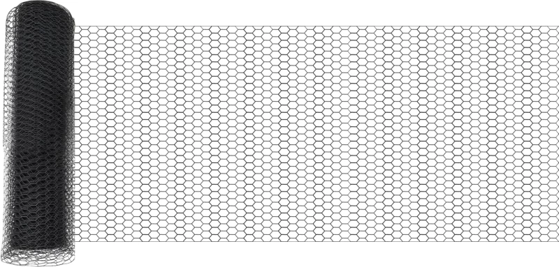 vidaXL Εξάγωνος Φράχτης Γκρί 0.8x100 μ Ατσάλι