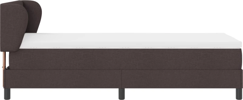 vidaXL Κρεβάτι με Στρώμα Μπεζ 90x190 εκ. Υφασμάτινο