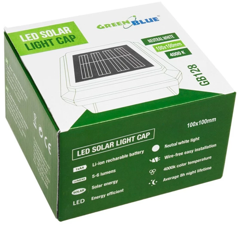 Ηλιακή λάμπα Greenblue GB128 Μαύρο