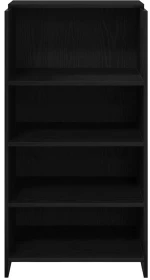 vidaXL Γραφείο υποδοχής Μαύρο 55x50x103,5 cm Κατασκευασμένο ξύλο