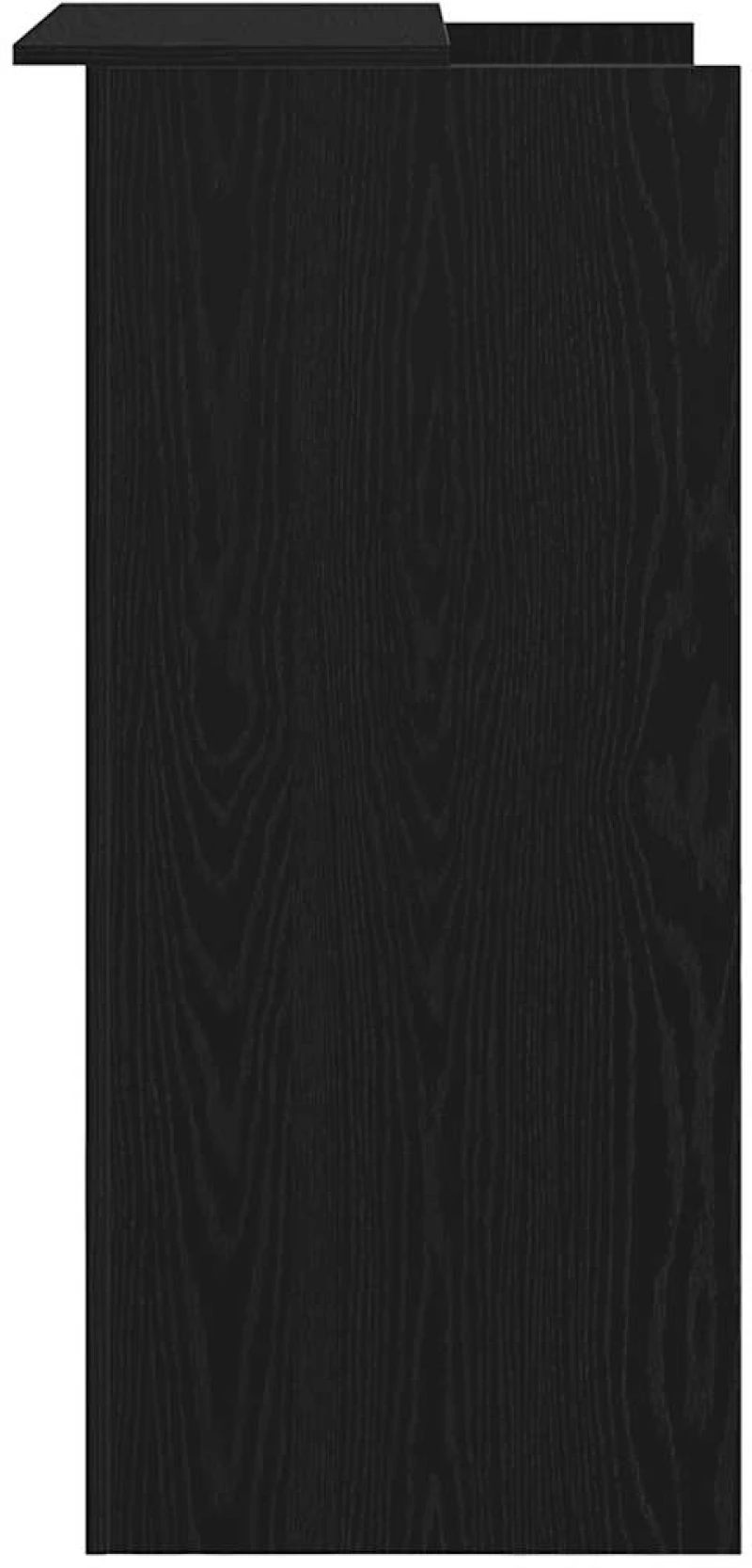 vidaXL Γραφείο υποδοχής Μαύρο 55x50x103,5 cm Κατασκευασμένο ξύλο