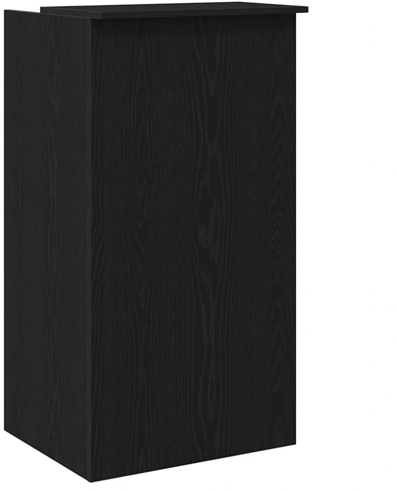 vidaXL Γραφείο υποδοχής Μαύρο 55x50x103,5 cm Κατασκευασμένο ξύλο