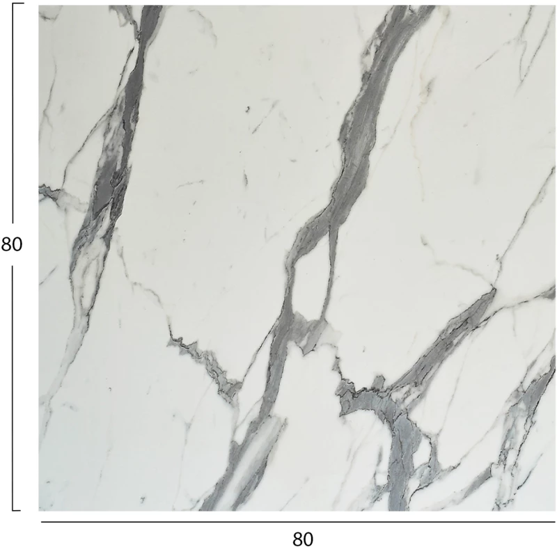 ΕΠΙΦΑΝΕΙΑ ΤΡΑΠΕΖΙΟΥ ΤΕΤΡΑΓΩΝΗ HPL HM5839.31 WHITE MARBLE 80x80εκ