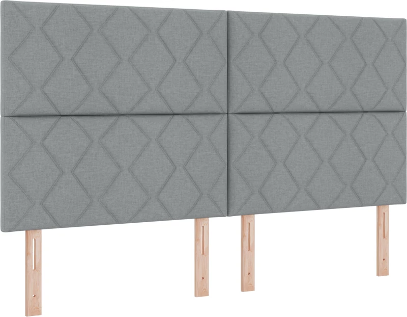 vidaXL Κρεβάτι Box Spring με Στρώμα Ανοιχτό Γκρι 180x200 εκ. Υφάσματος