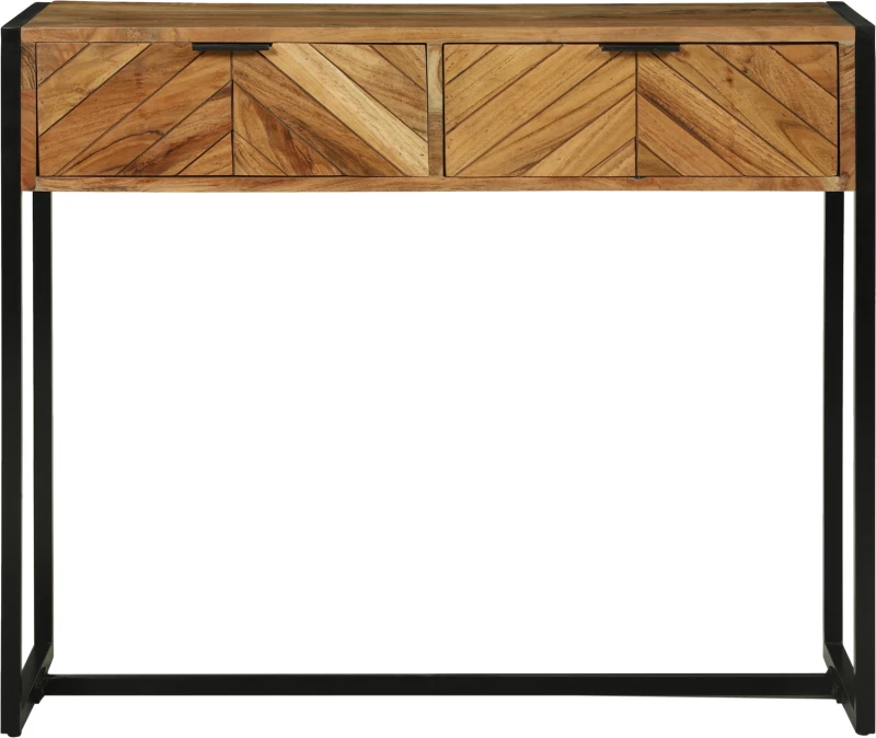 vidaXL Τραπέζι Κονσόλας 90x35x75 εκ Συμπαγές Ξύλου Ακακίας