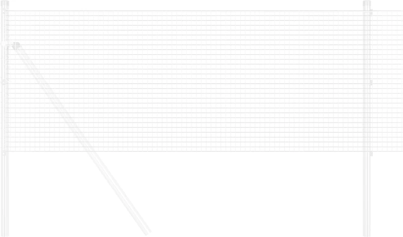 vidaXL Φράχτης από Σίδερο 0,6x25 μ Γαλβανισμένος Χάλυβας