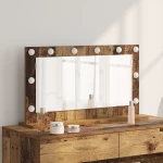 vidaXL Καθρέφτης Vanity Παλιό ξύλο Ξύλο, Γυαλί 80 x 45 x 18 εκ.