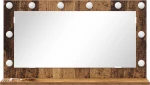 vidaXL Καθρέφτης Vanity Παλιό ξύλο Ξύλο, Γυαλί 80 x 45 x 18 εκ.