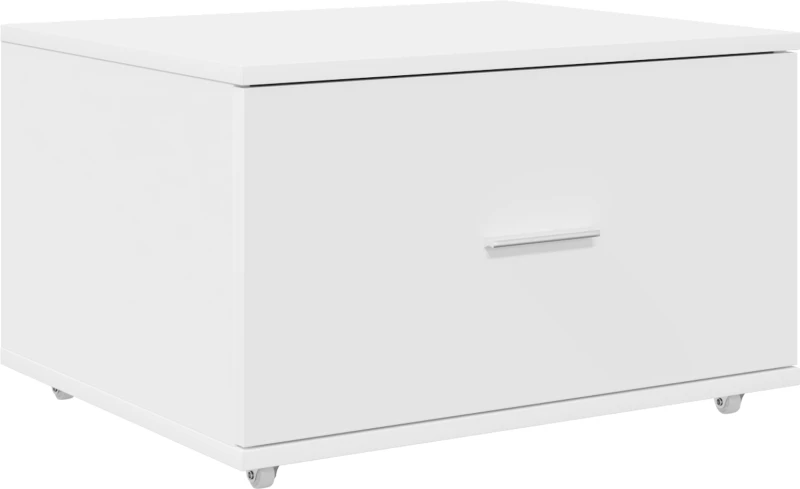 vidaXL Συρταριέρα με Ρόδες Λευκό 55x45x33.5 cm Επεξεργασμένο Ξύλο