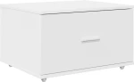 vidaXL Συρταριέρα με Ρόδες Λευκό 55x45x33.5 cm Επεξεργασμένο Ξύλο