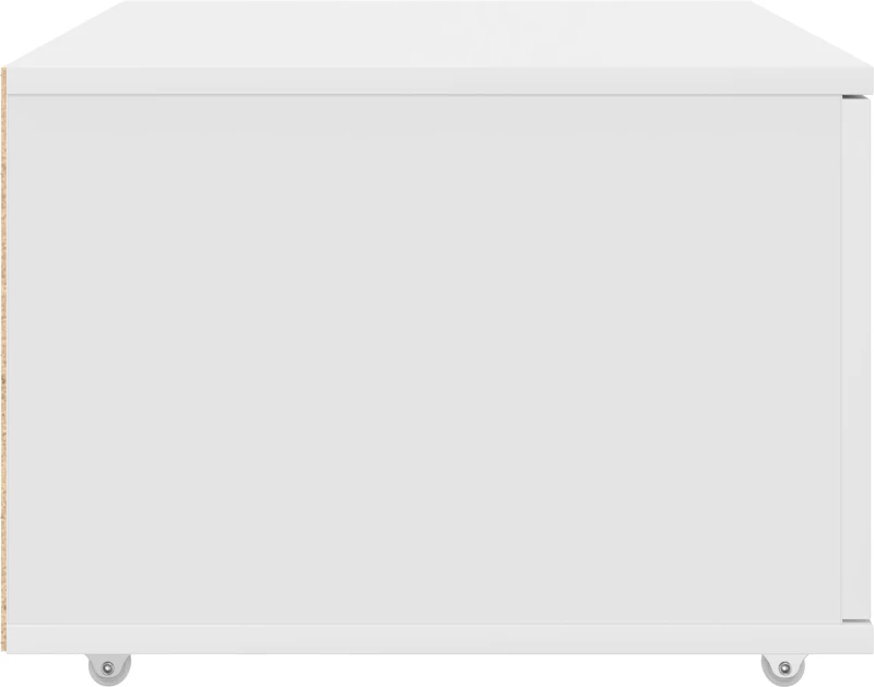 vidaXL Συρταριέρα με Ρόδες Λευκό 55x45x33.5 cm Επεξεργασμένο Ξύλο