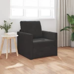 vidaXL Καναπές Κρεβάτι 2 σε 1 Μαύρος 74x77x81 cm Βελούδο