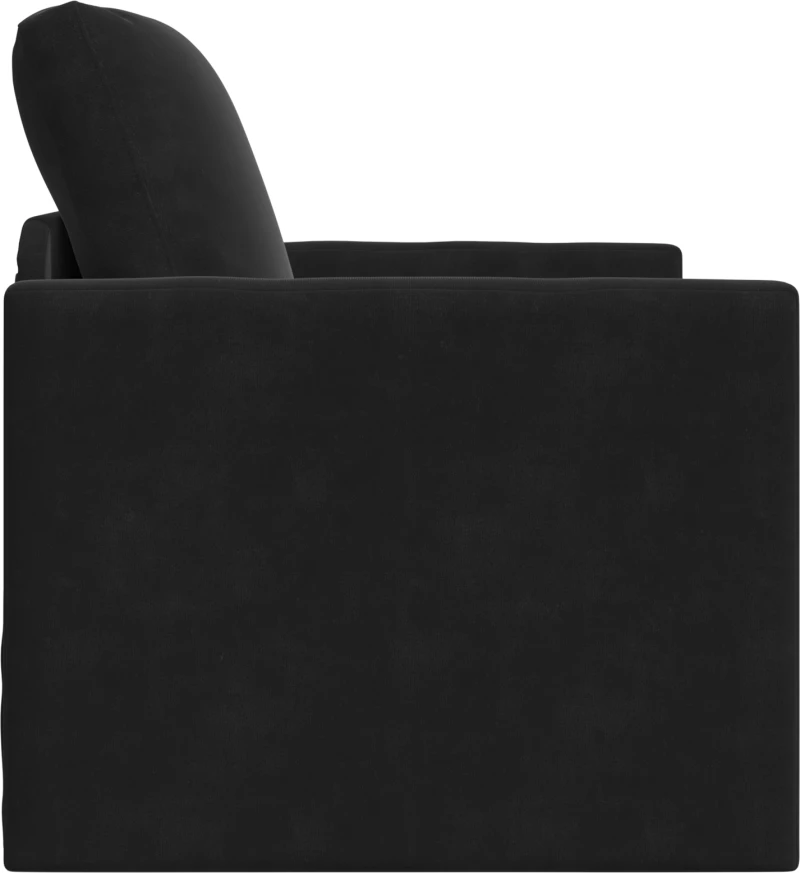 vidaXL Καναπές Κρεβάτι 2 σε 1 Μαύρος 74x77x81 cm Βελούδο