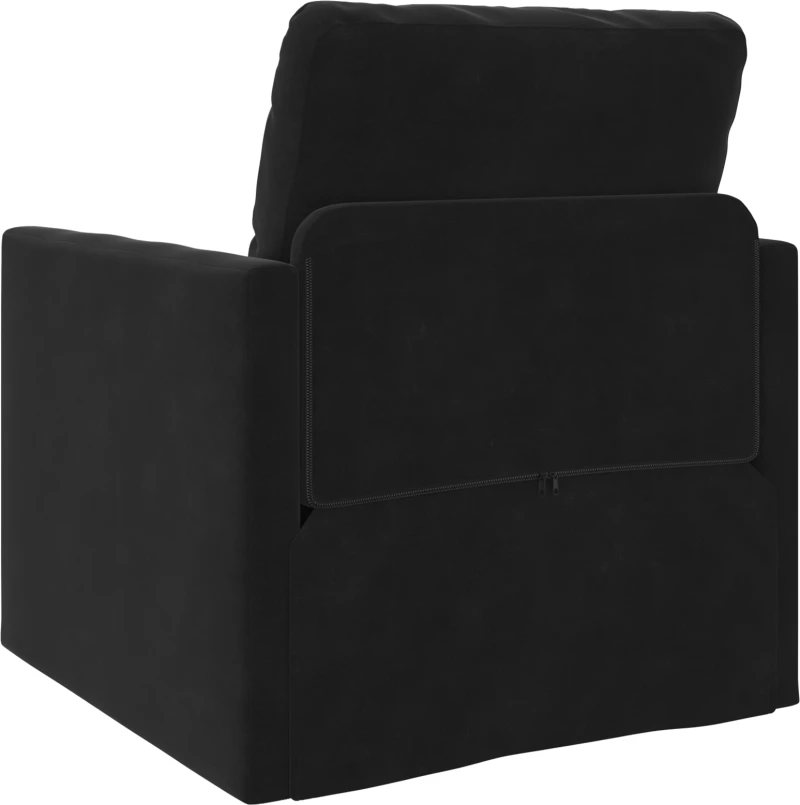 vidaXL Καναπές Κρεβάτι 2 σε 1 Μαύρος 74x77x81 cm Βελούδο
