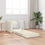 vidaXL Καναπές Κρεβάτι 2 σε 1 Κρεμ 74x77x81 cm Βελούδο