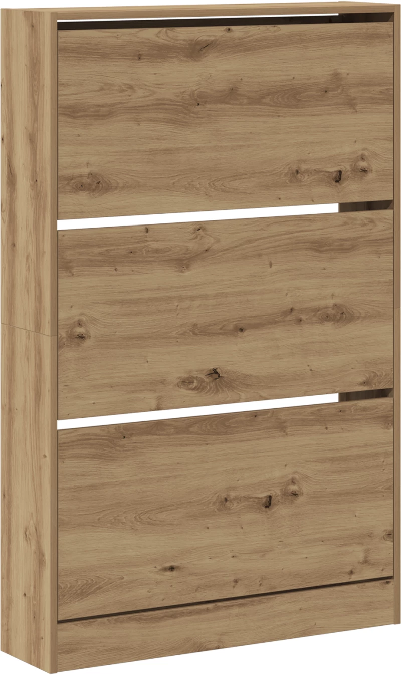 vidaXL Ντουλάπα Παπουτσιών Καρυδιά 80x21x125,5 εκ Επεξεργασμένο Ξύλο