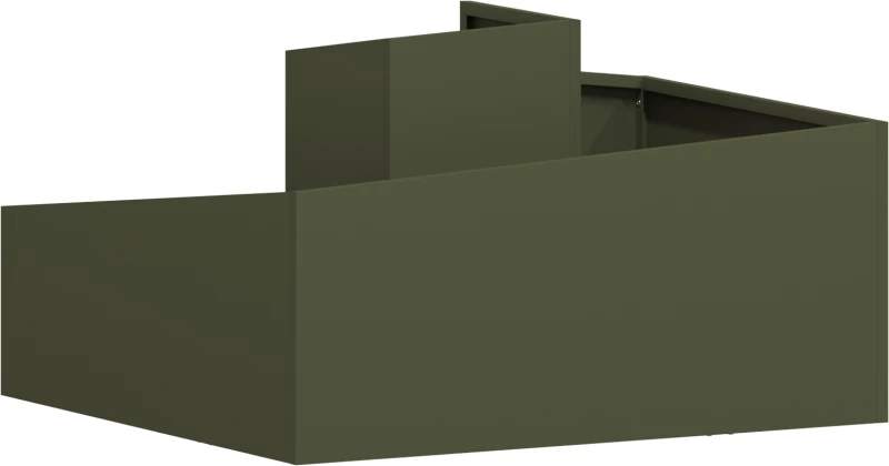 vidaXL Γλάστρα Ελαιόχρωμου 80x80x50 cm