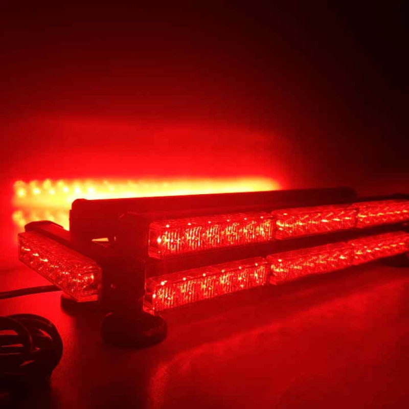 Φάρος Strobe LED με Μαγνητική Μπάρα 12V 250w 55cm JN-1055 Κόκκινο